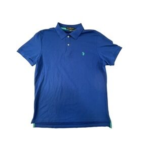 US Polo Assn blue polo‎ shirt Men's size Large